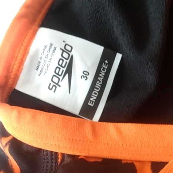 SPEEDO ORANGE FLYBACK RACING CUT PERFORMANCE ENDURANCE  SWIMSUIT SIZE SMALL NWT - Picture 10 of 11